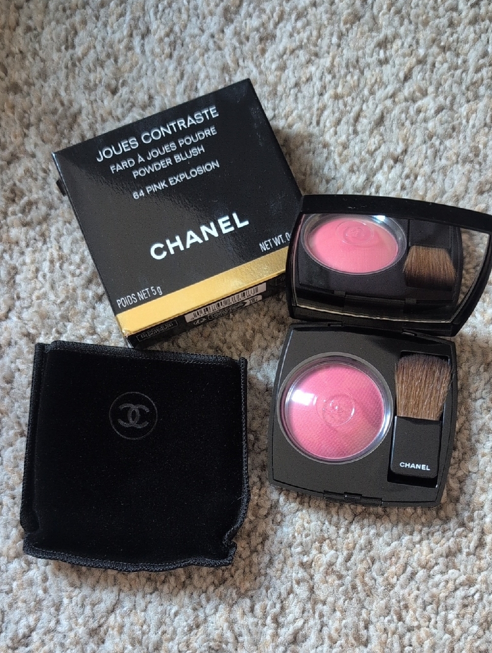 CHANEL Powder Blush Joues Contraste Pink Explosion